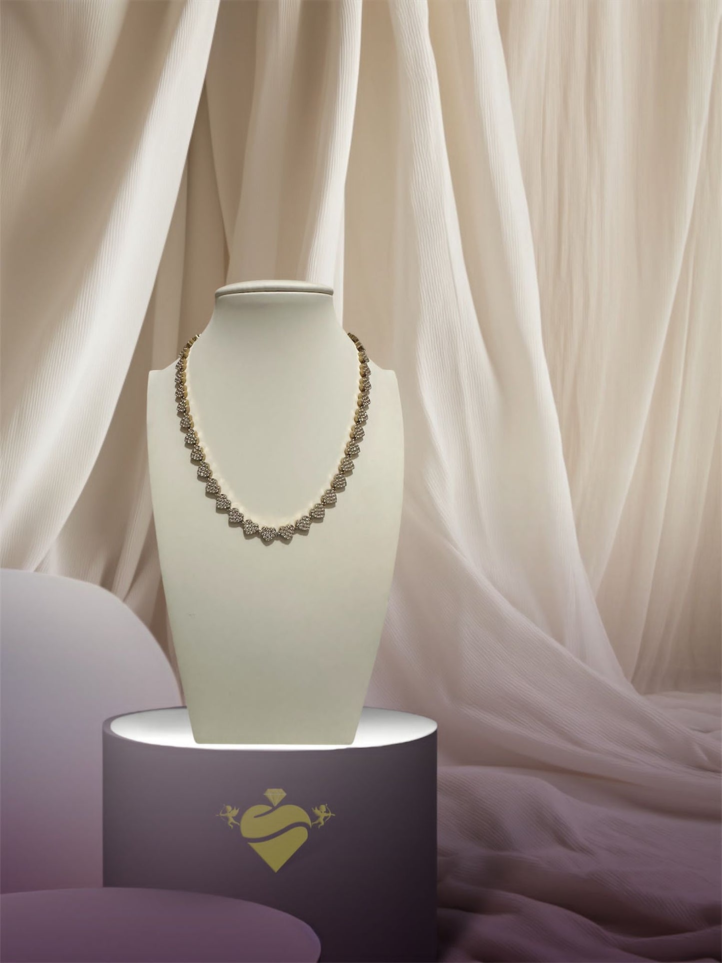 Collana Cuori Pave'