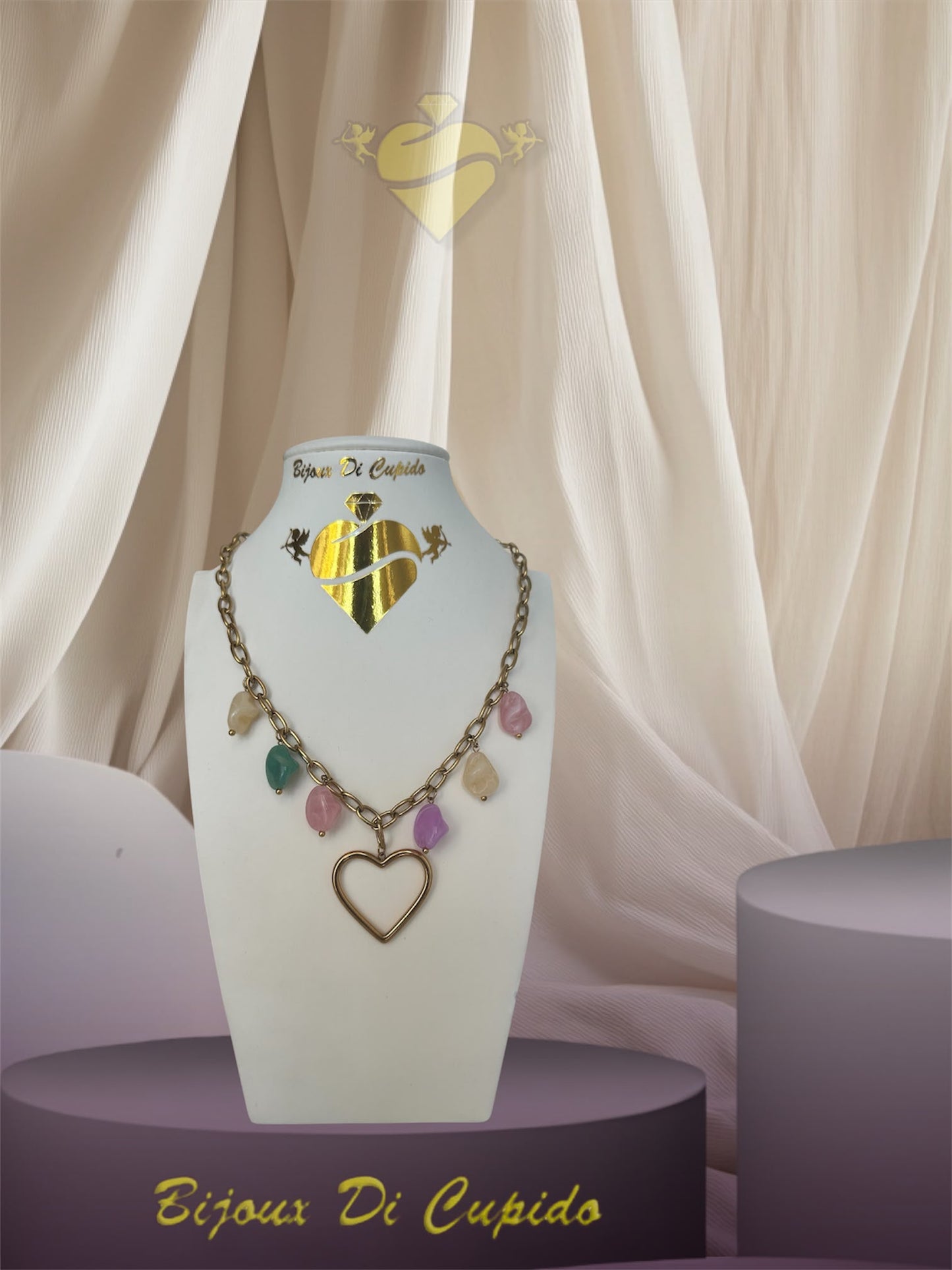 Collana Cuore tra le pietre
