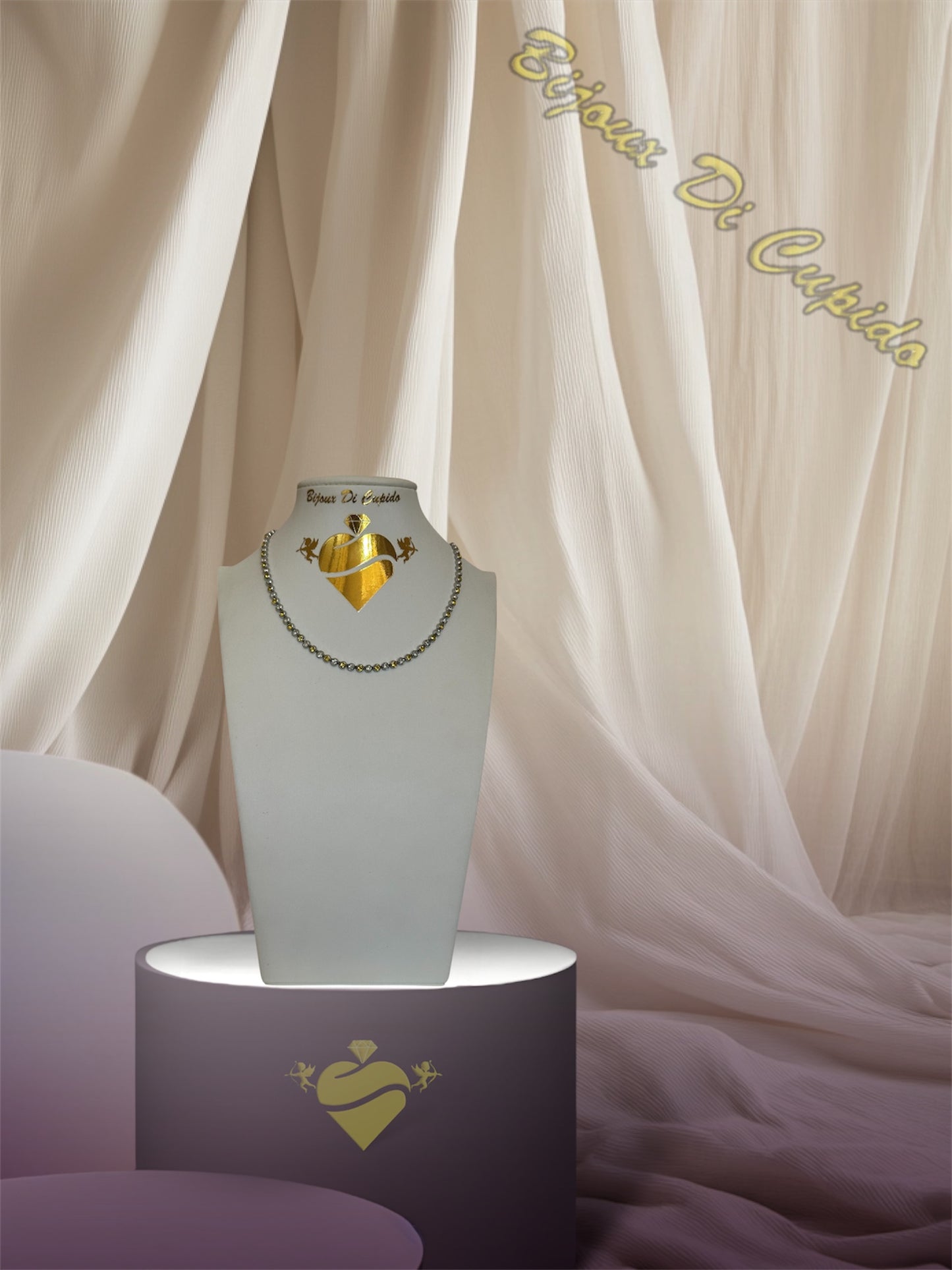 Collana Cubic Opalescente