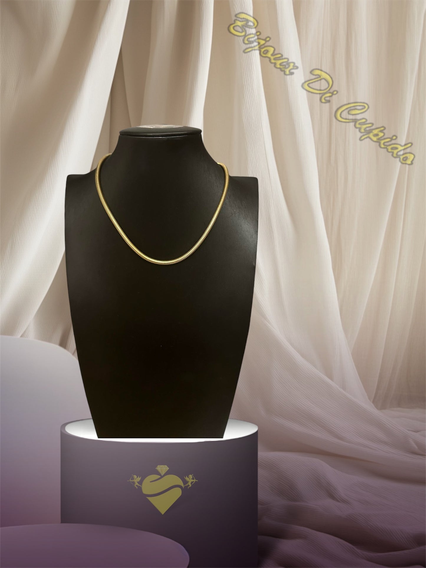 Collana Snake Tubolare Gold