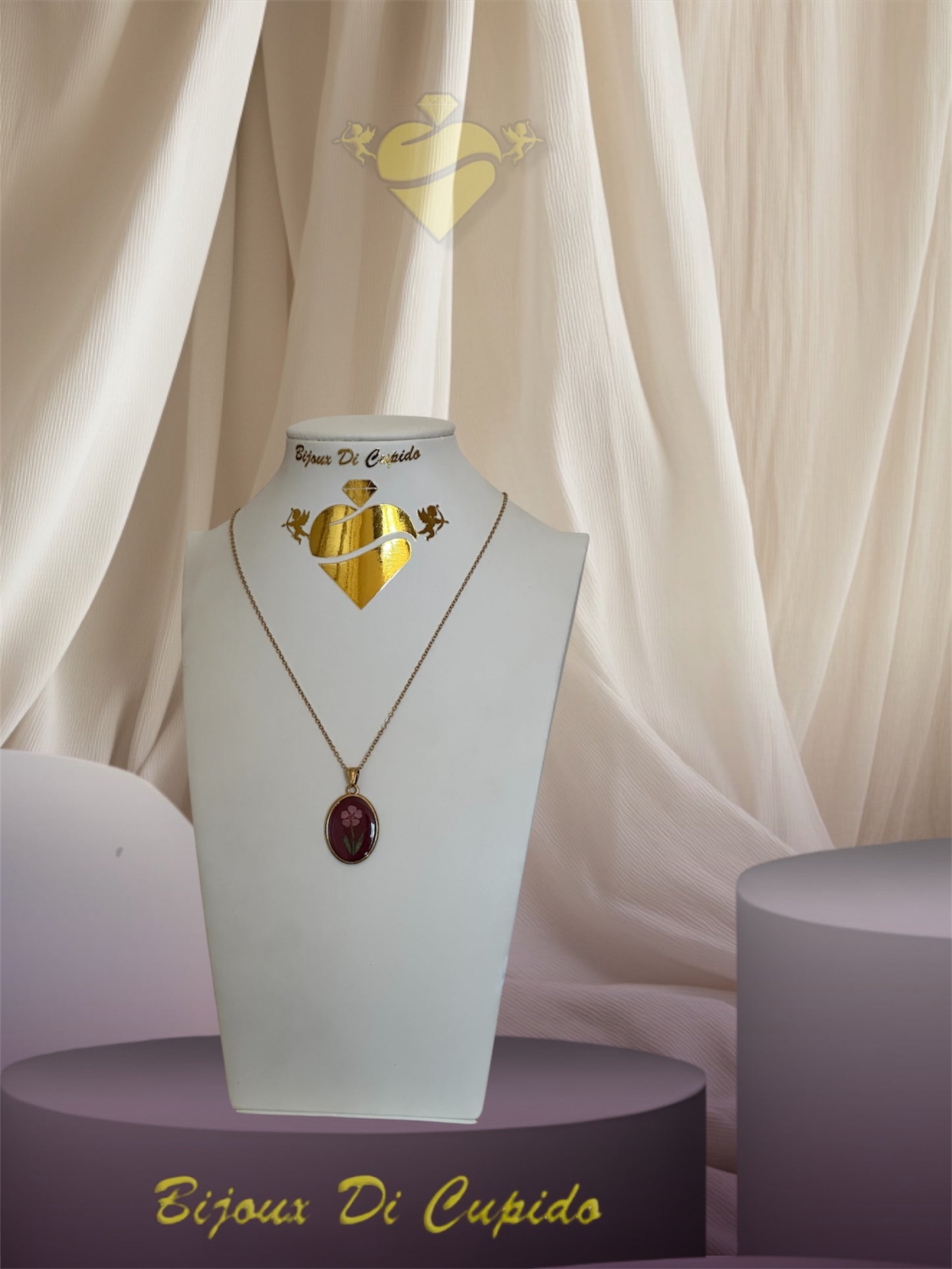 Collana Cammeo Flowers