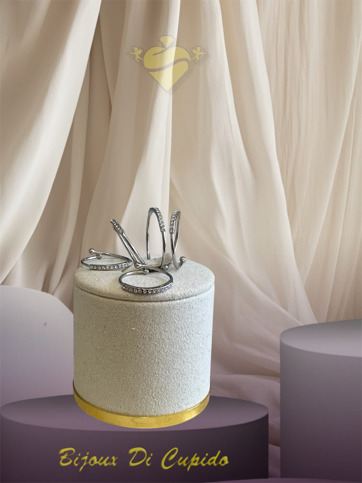 Anelli 5 Dita Zirconia
