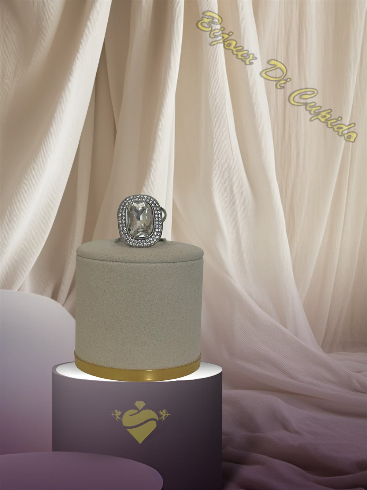 Anello Princess Quadro