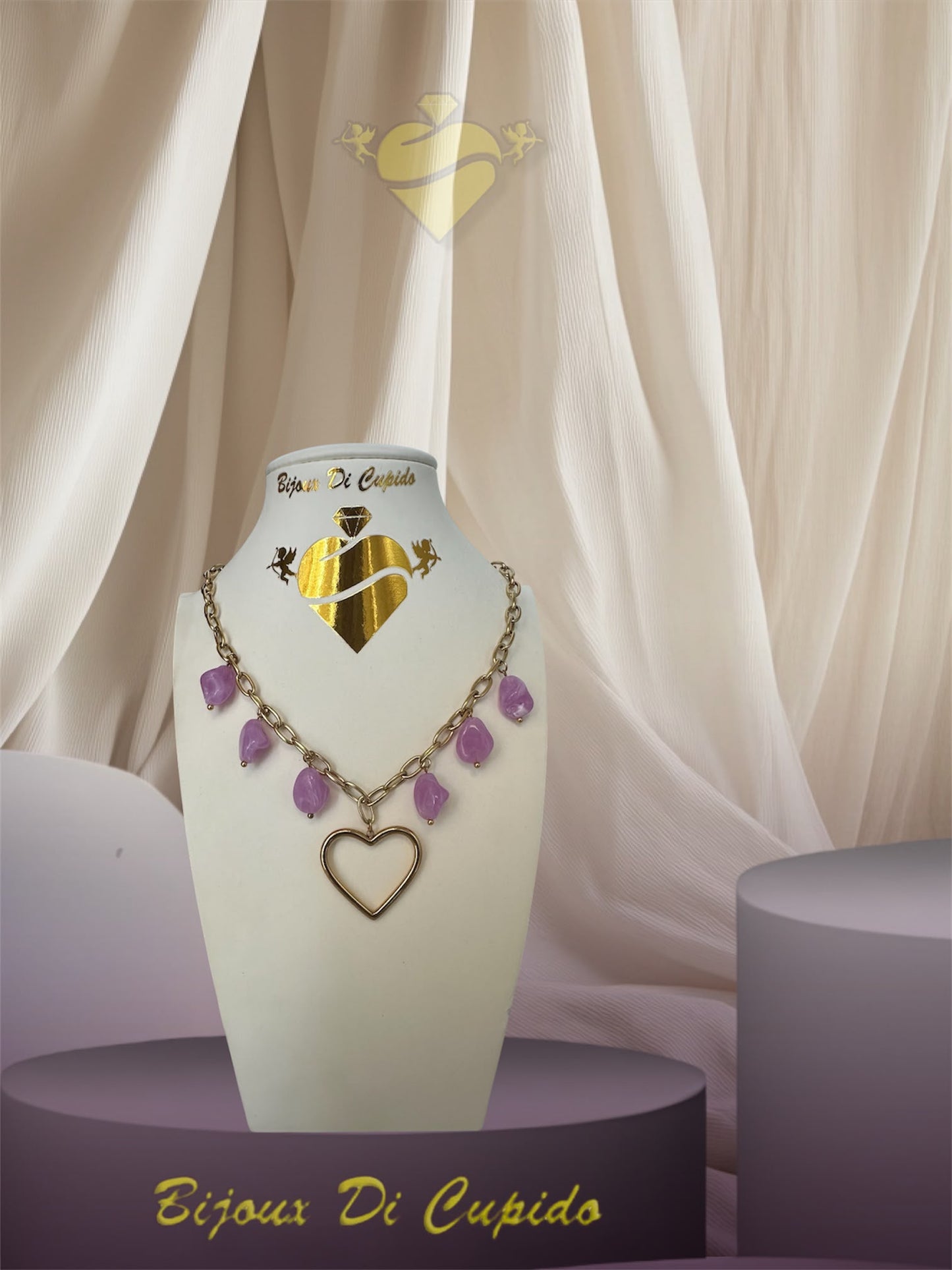 Collana Cuore tra le pietre