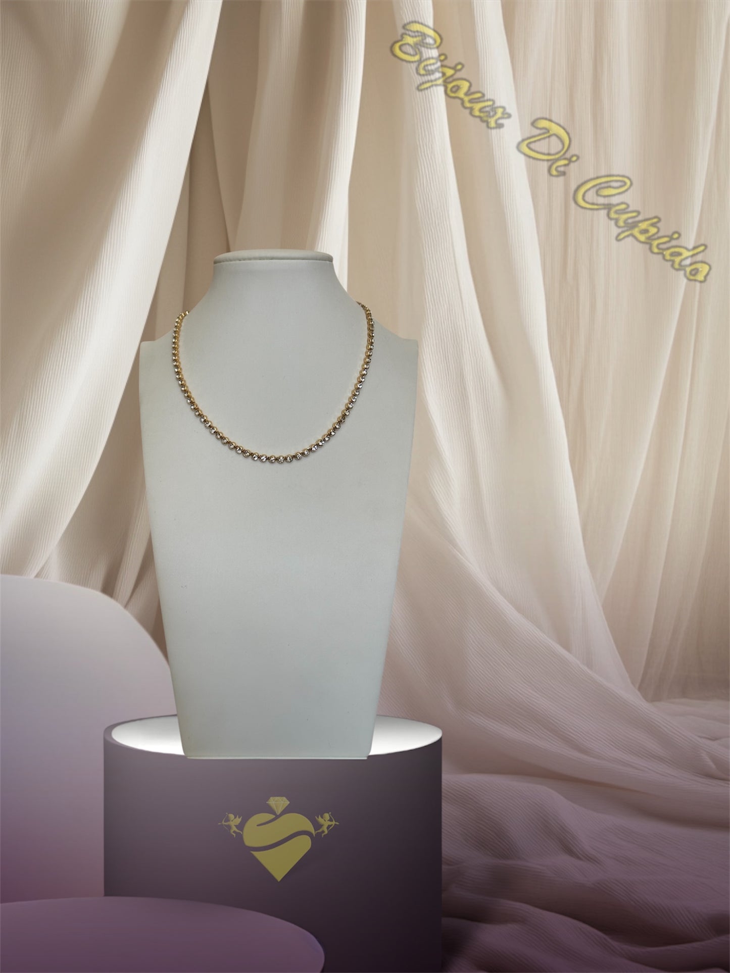 Collana Cubic Opalescente