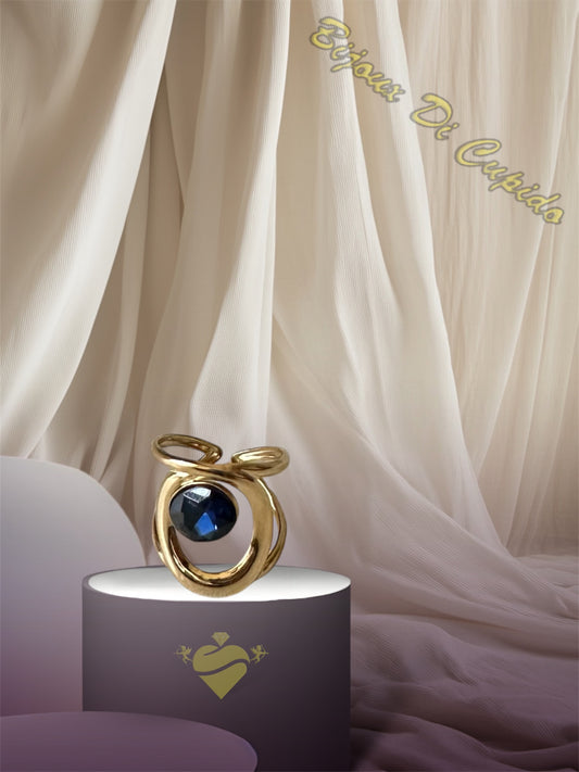 Anello Mezzo Dito Pietra Colorata