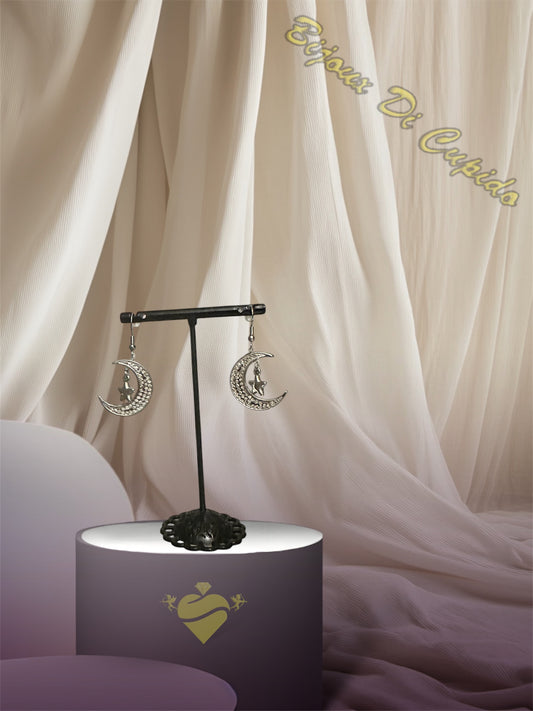 Orecchini Luna Zirconia