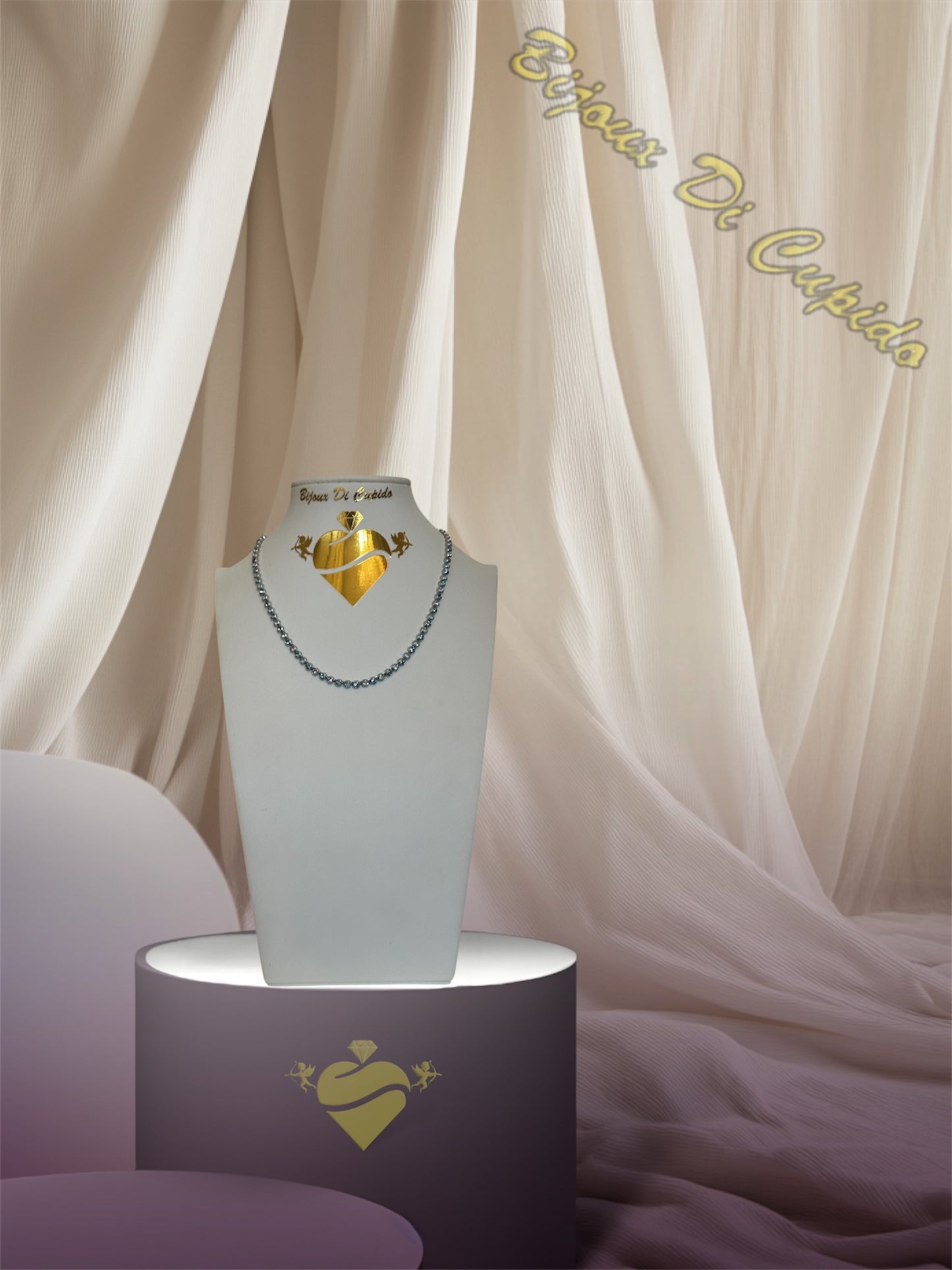 Collana Cubic Opalescente