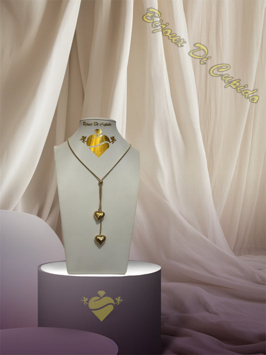 Collana Sali Scendi Cuori Bombati