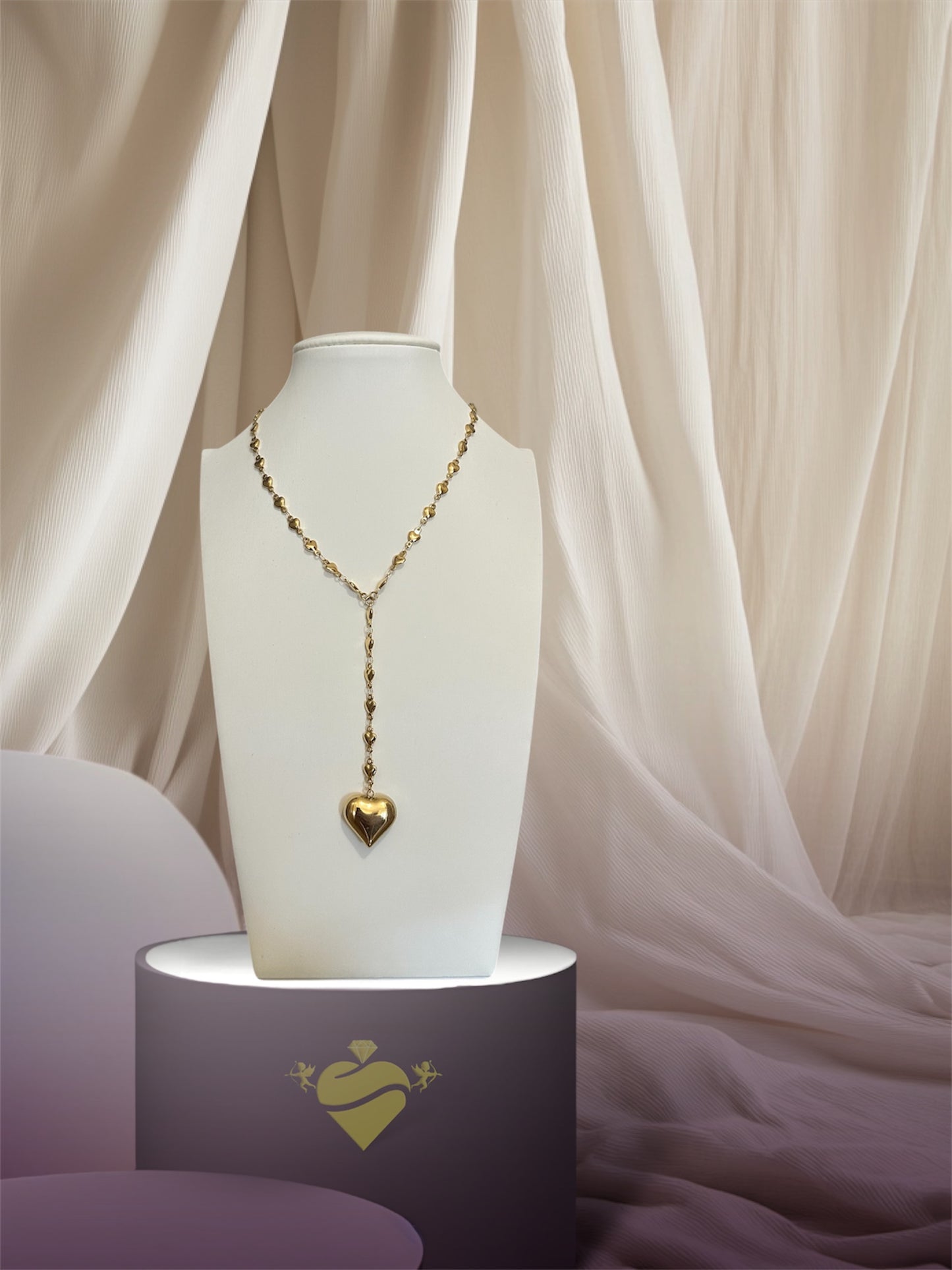 Collana Giro Cuori Cravattina