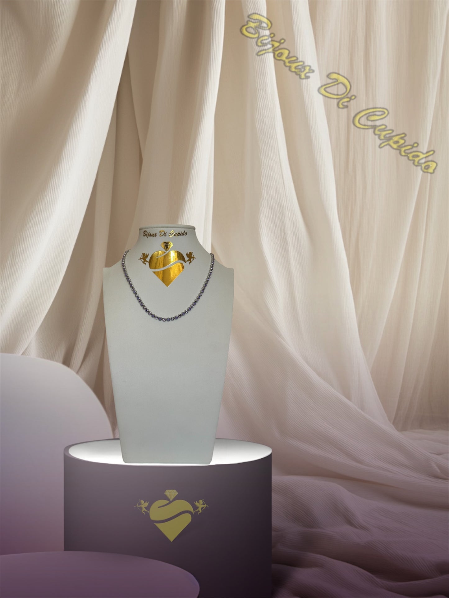 Collana Cubic Opalescente