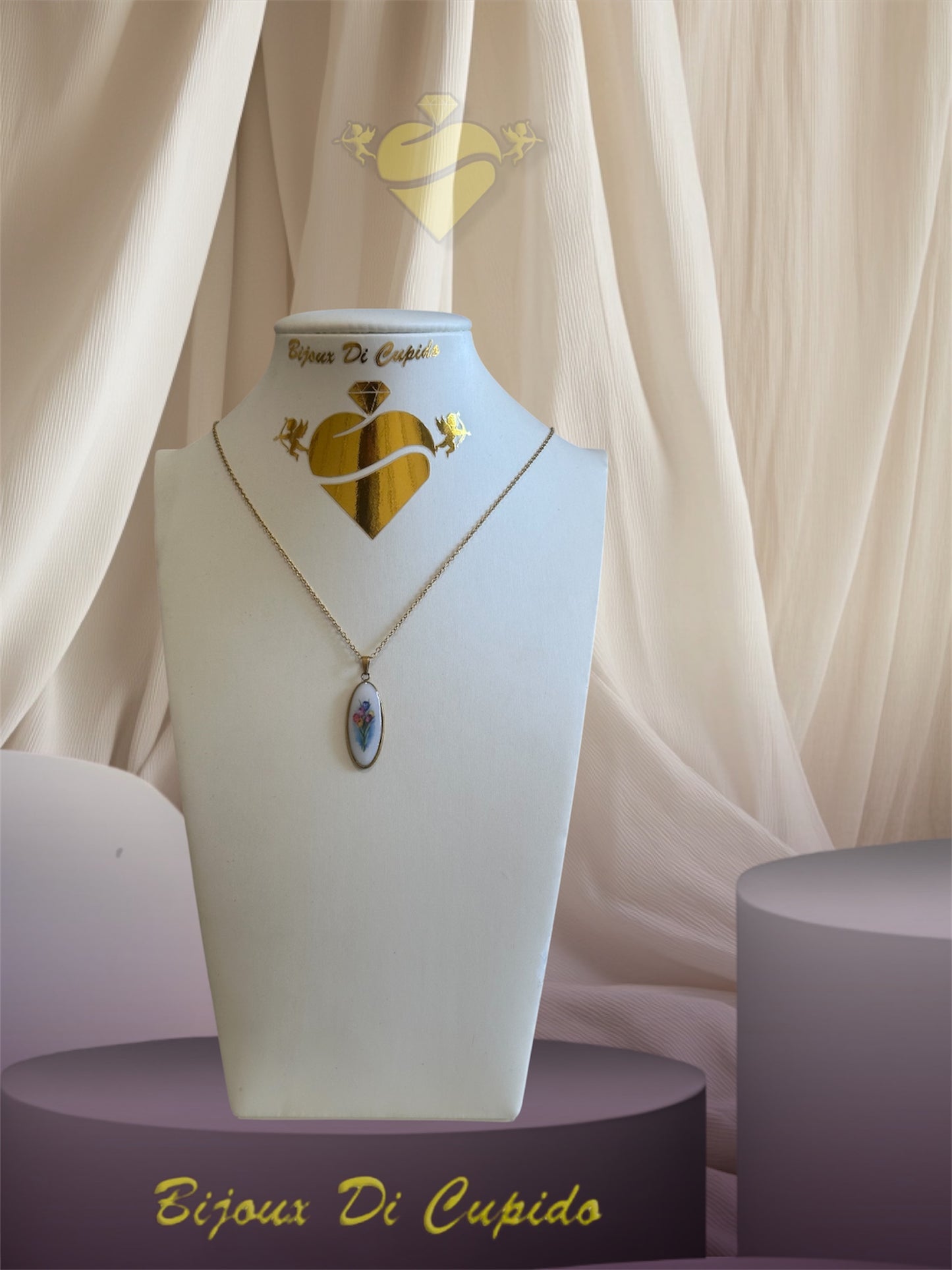 Collana Cammeo Flowers