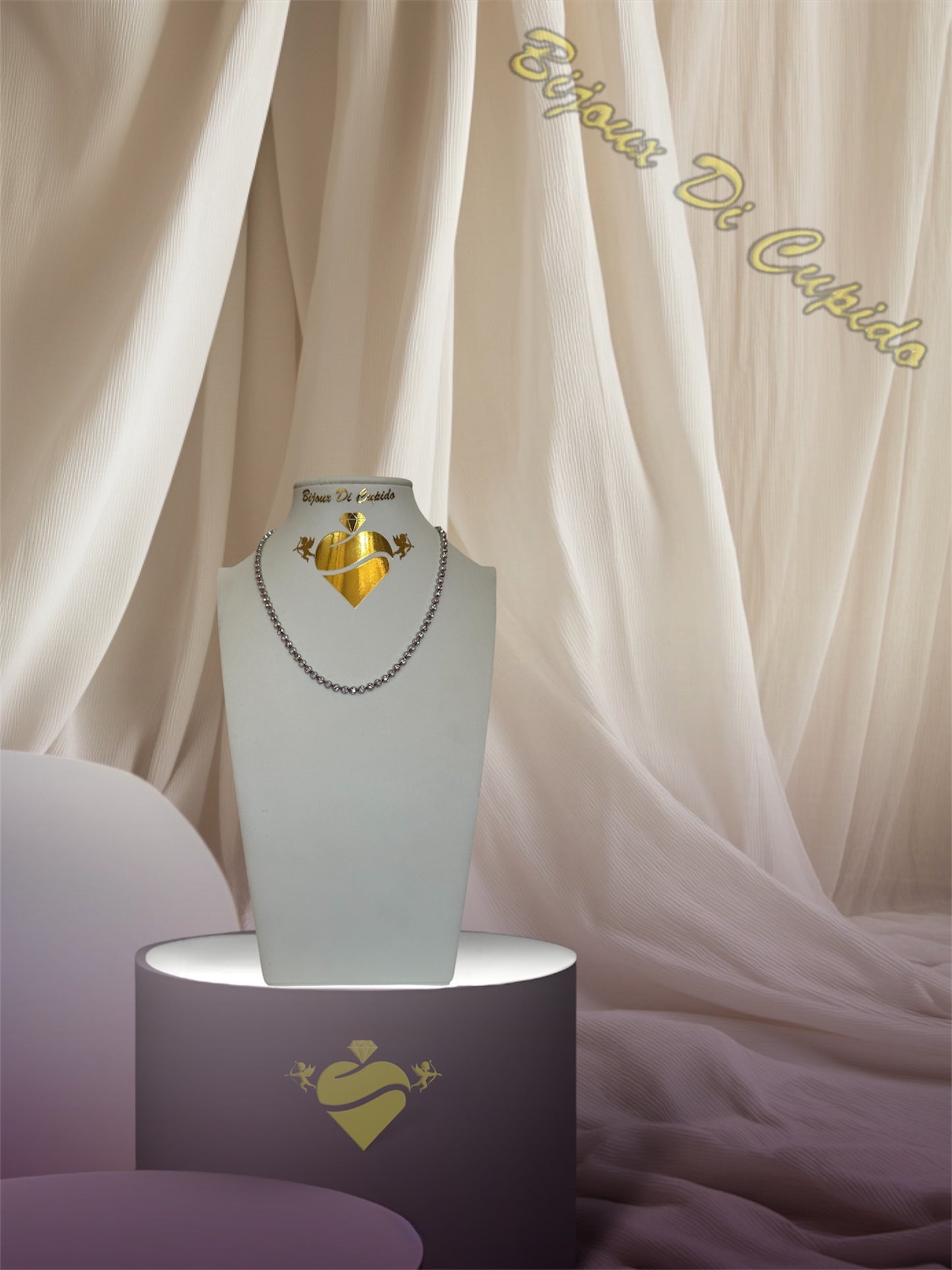 Collana Cubic Opalescente