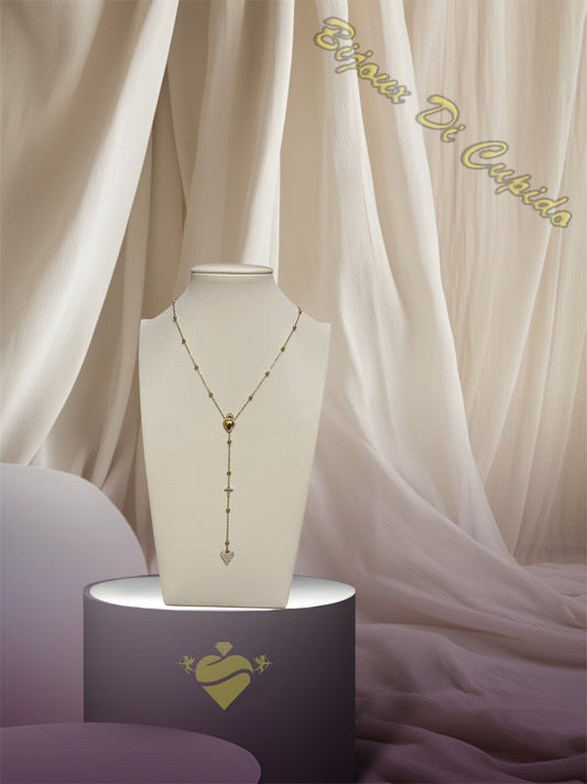 Collana Cuore Sacro Rosario