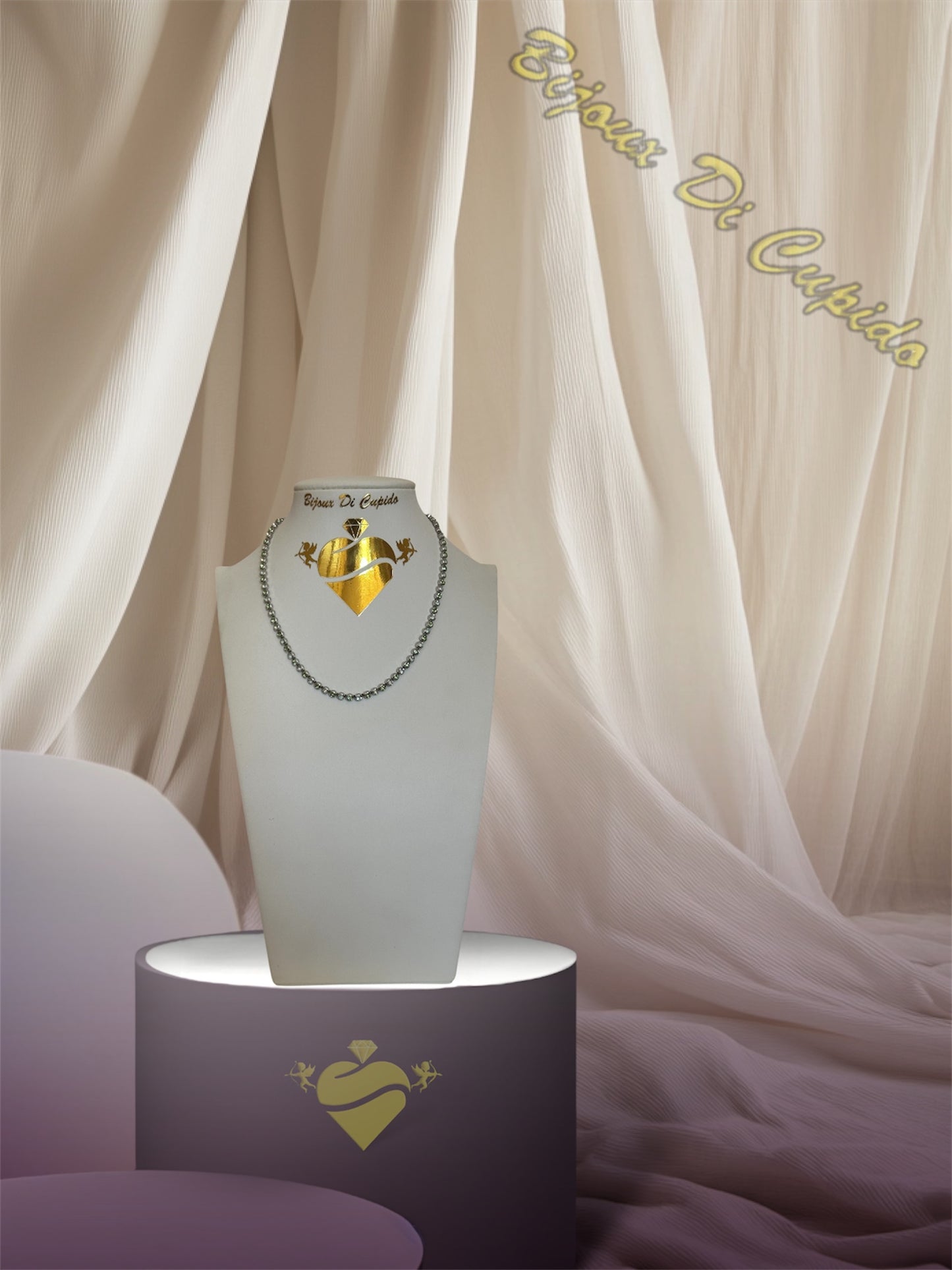 Collana Cubic Opalescente