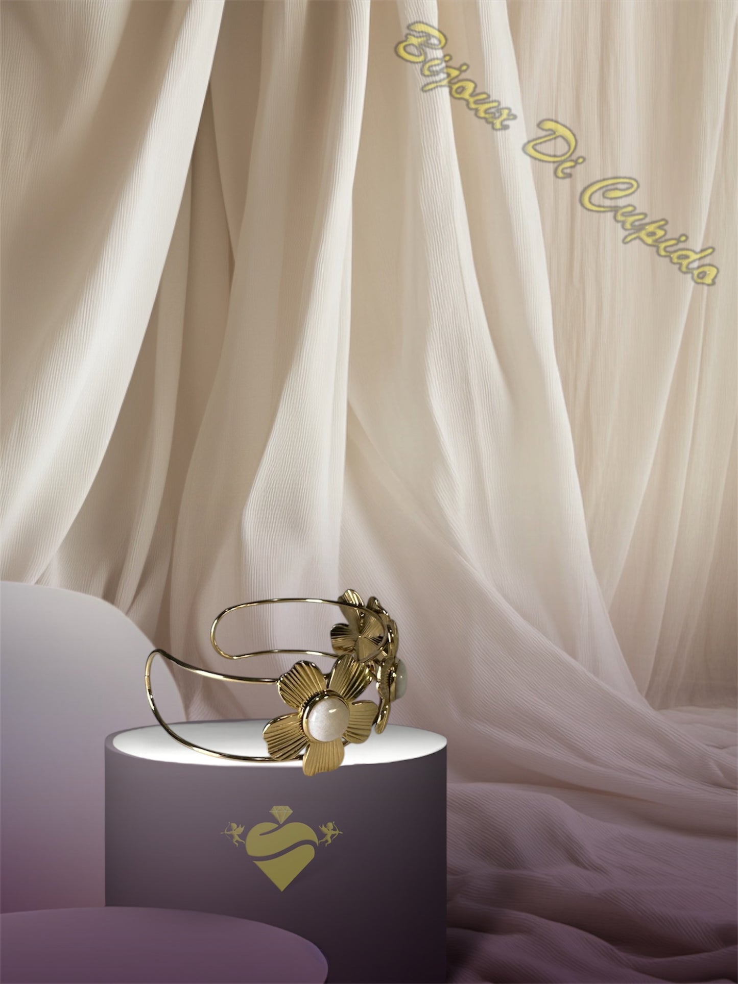 Bracciale Semirigido Fiori