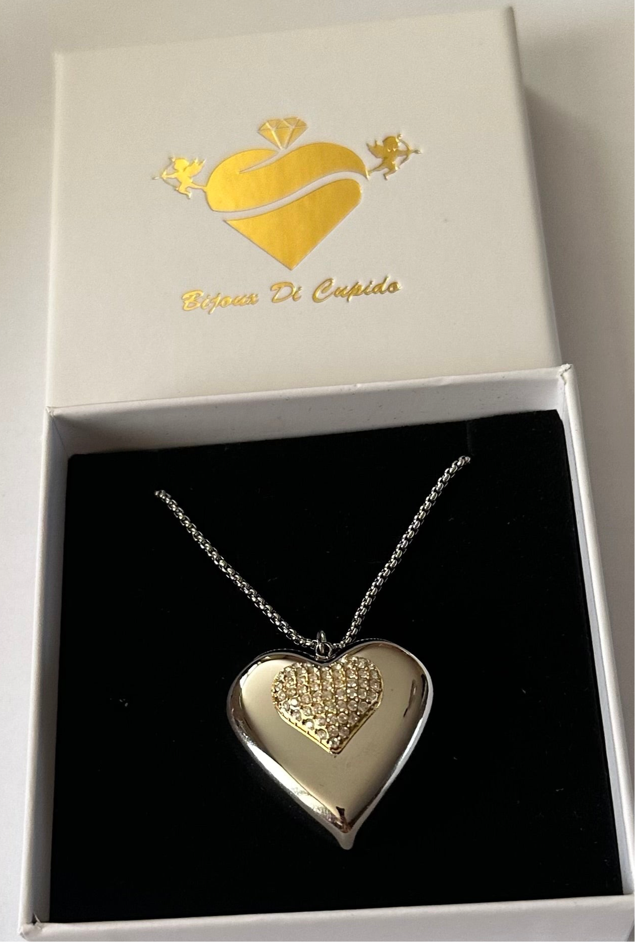 Collana Love Bicolor Zirconia