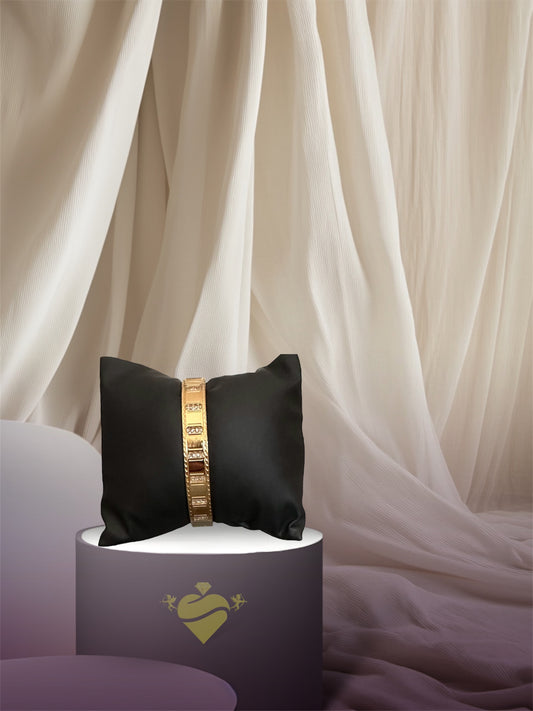 Bracciale Rigido Lavorato Zirconia