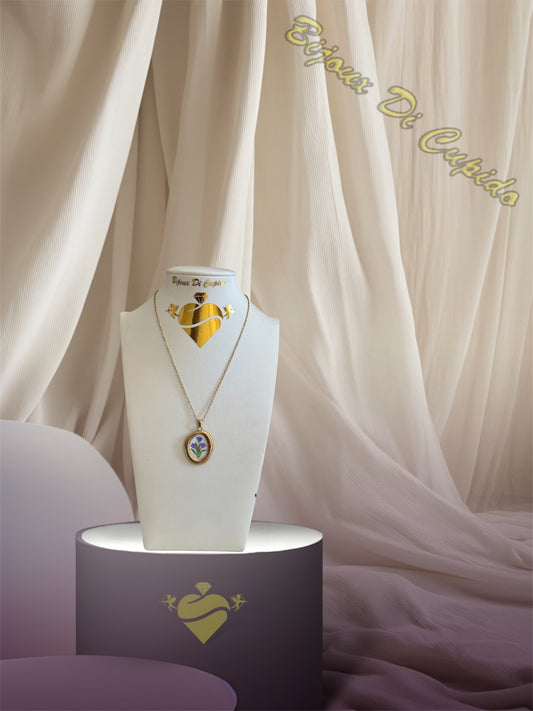 Collana Cammeo Flowers