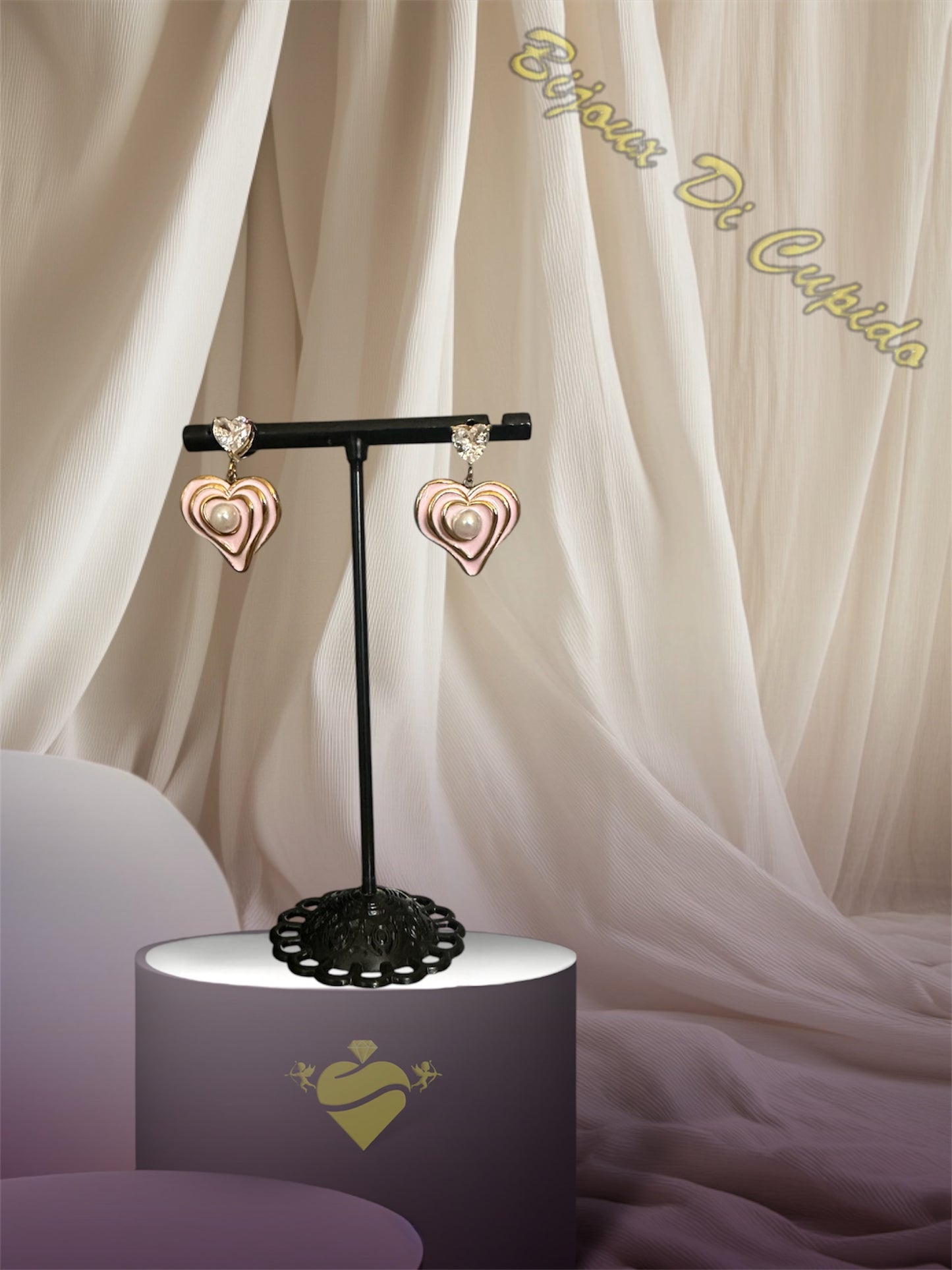Orecchini Elegance Love Smaltati