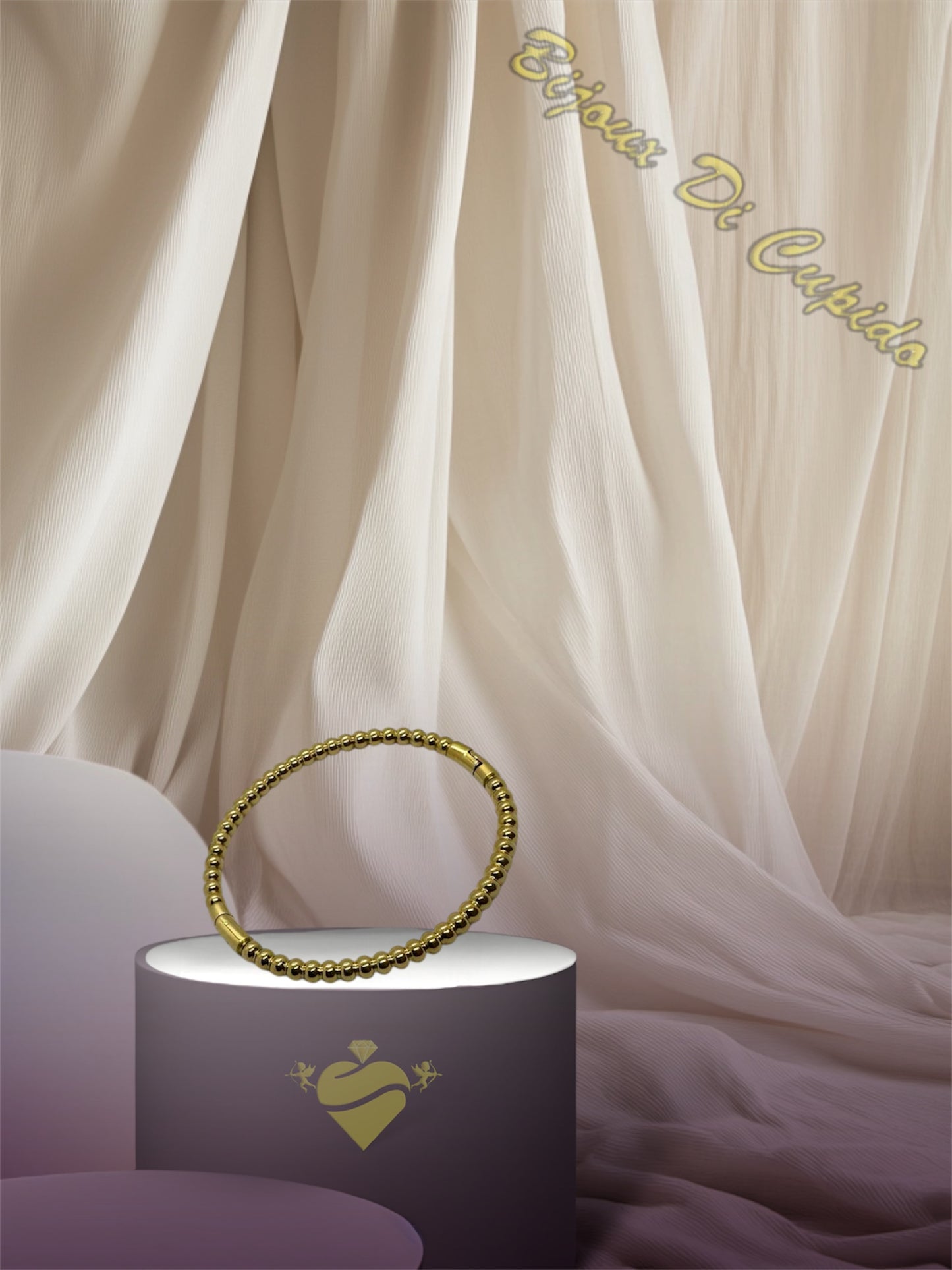 Bracciale Rigido Pallinato
