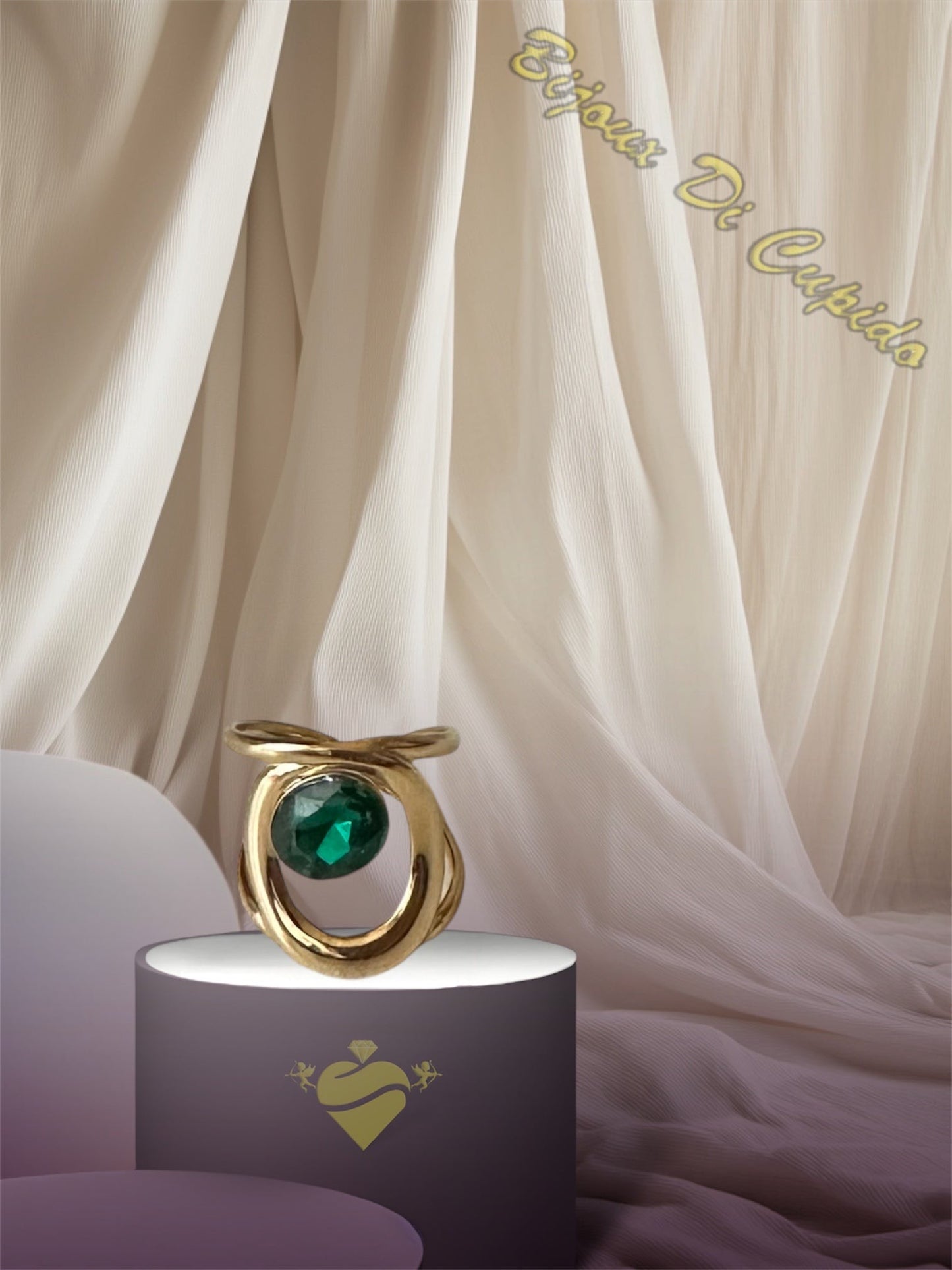 Anello Mezzo Dito Pietra Colorata