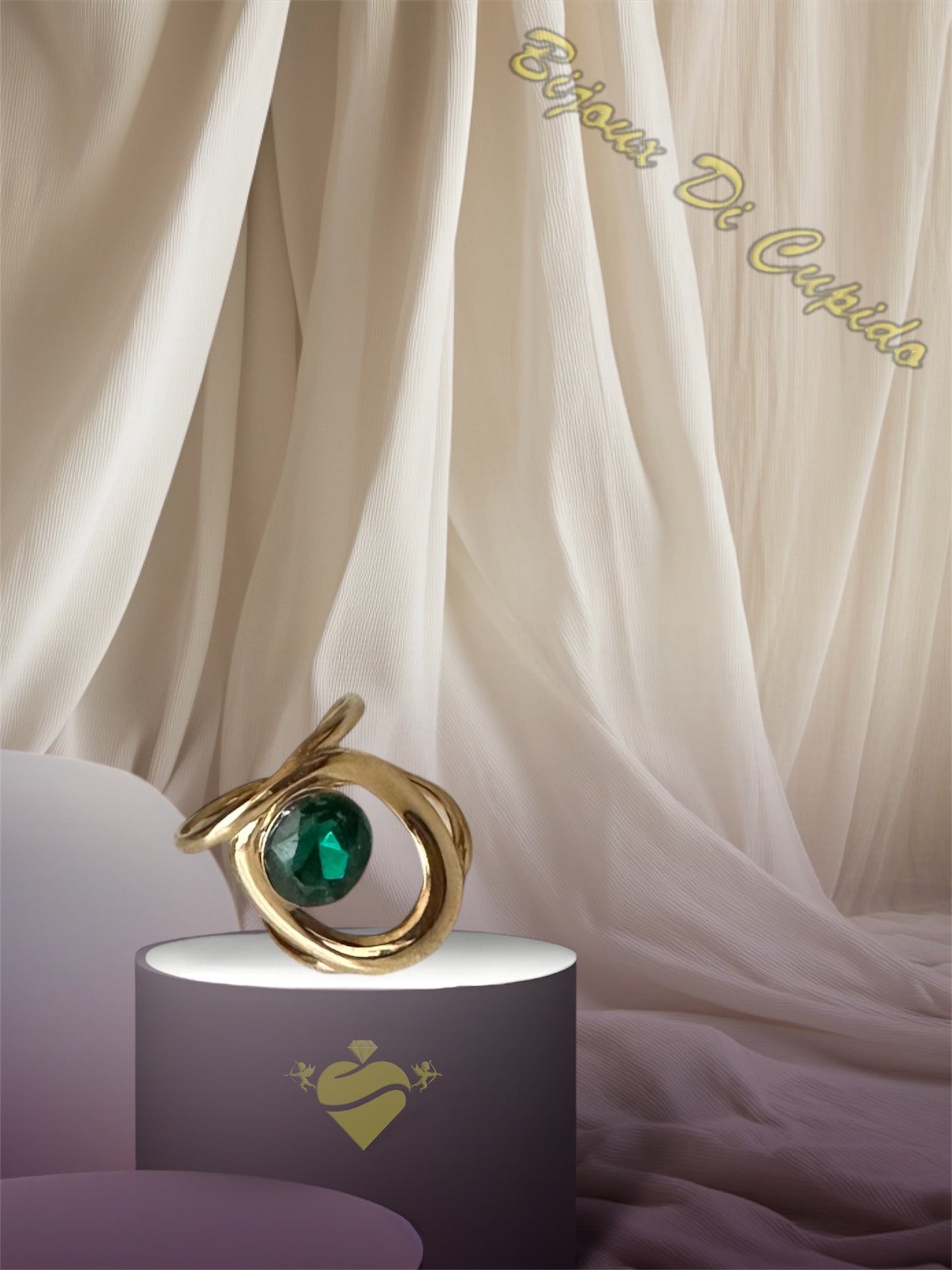 Anello Mezzo Dito Pietra Colorata