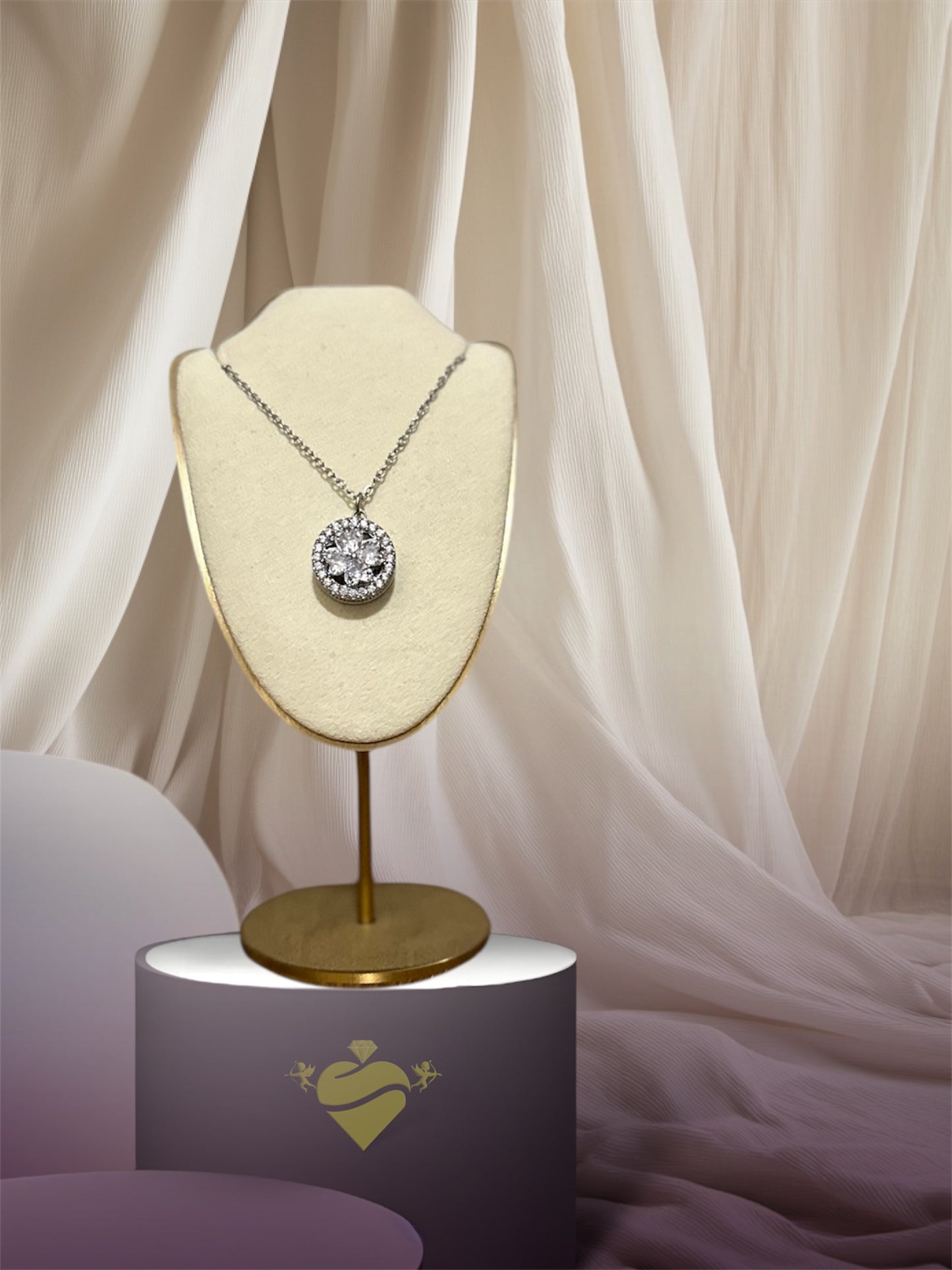 Collana Girevole Zirconia