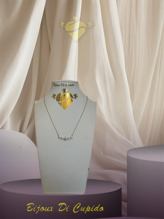 Collana Flowers Pavè