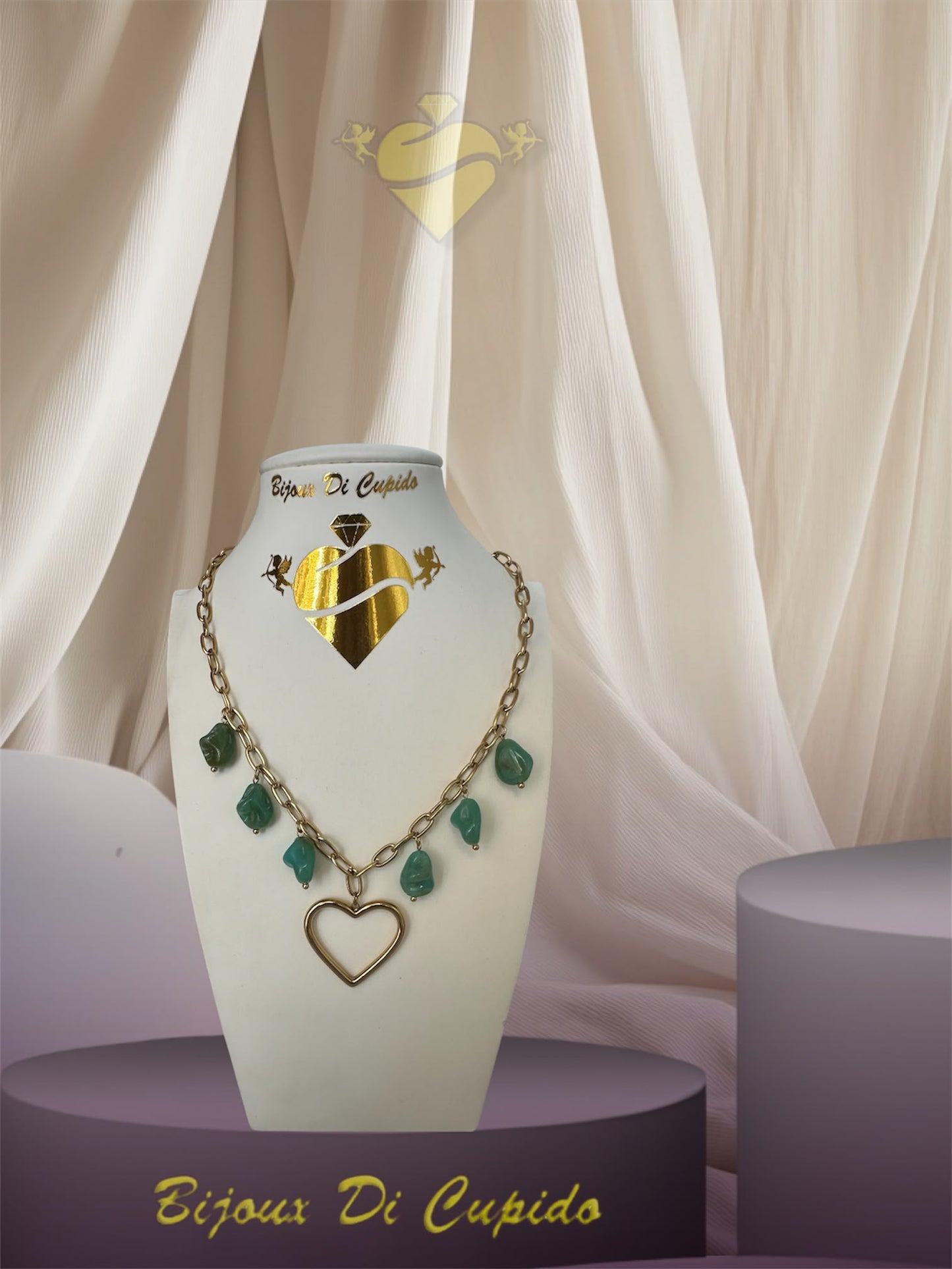 Collana Cuore tra le pietre