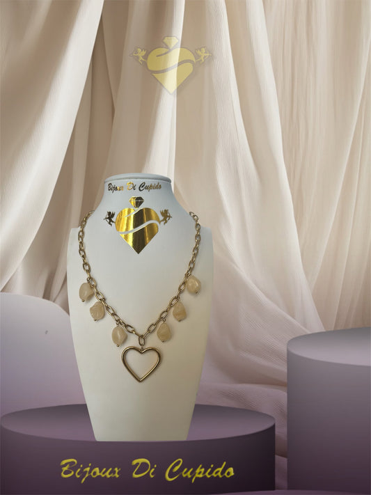 Collana Cuore tra le pietre