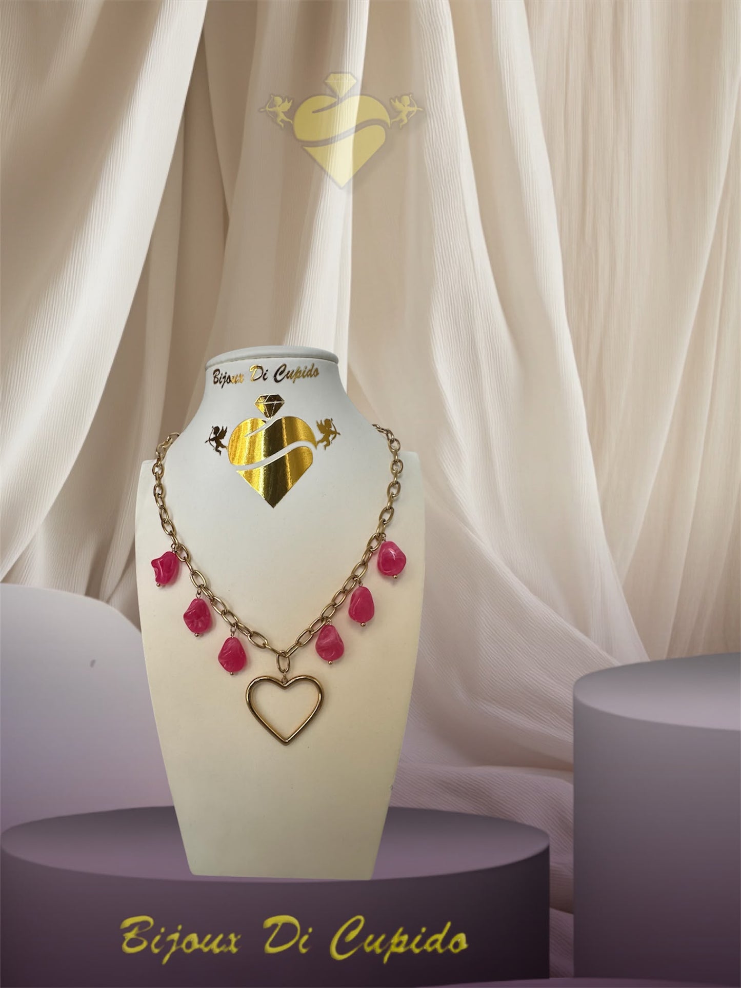 Collana Cuore tra le pietre